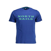 North Sails Blue Cotton Men T-Shirt -   -  North Sails.